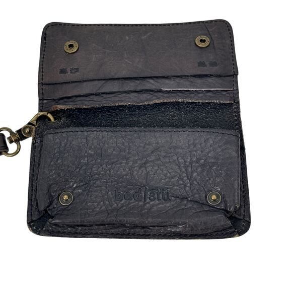 Bed Stu Wristlet Fold Wallet Women's Leather Distressed Brown Small Western - Picture 3 of 12